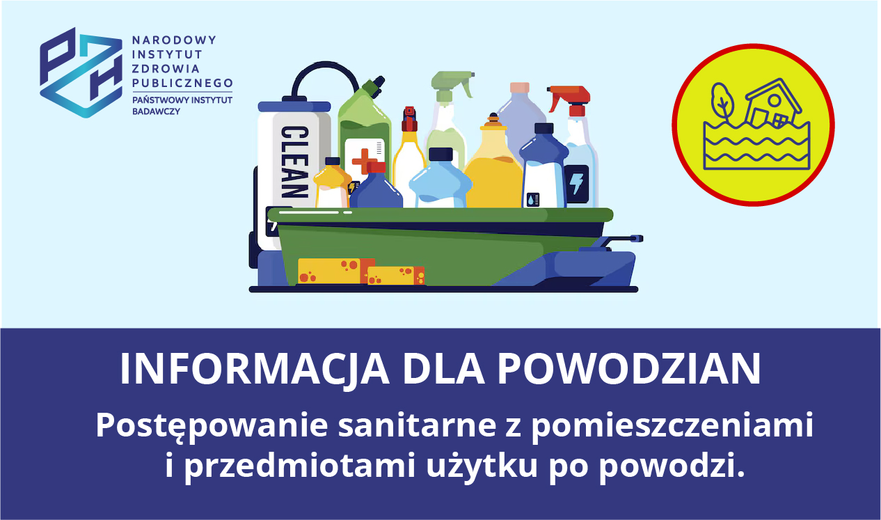 Read more about the article Postępowanie sanitarne z pomieszczeniami i przedmiotami użytku po powodzi